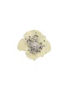 Valentino Garavani Men Fleur Lumineuse Brooch In Gold
