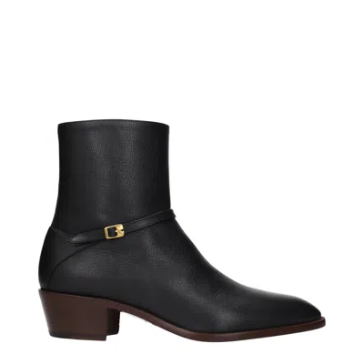 Valentino Garavani Men's Leather Boots Black