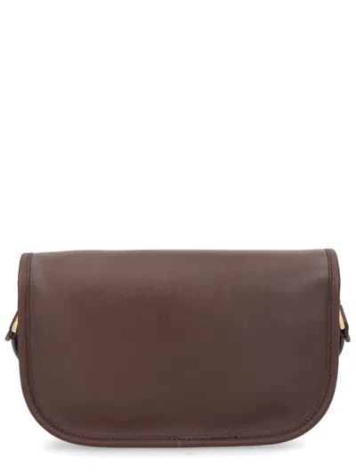 Valentino Garavani Men's Leather Crossbody Bag In Brown