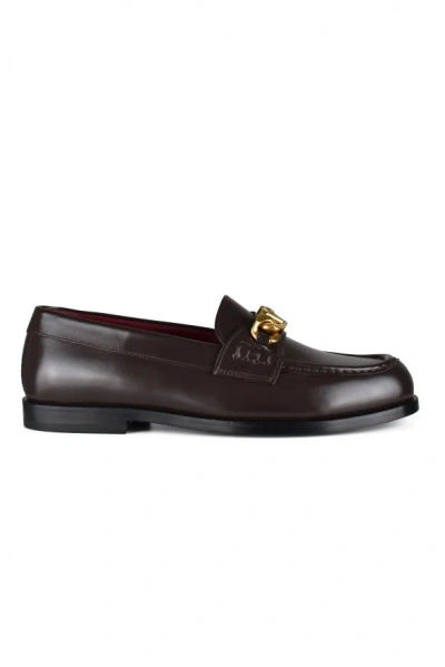 Valentino Garavani Men Loafers In Brown
