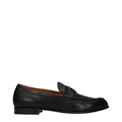 Valentino Garavani Men's Moccasins Black Leather In -, -
