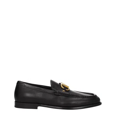 Valentino Garavani Men's Moccasins Black Leather In -, -