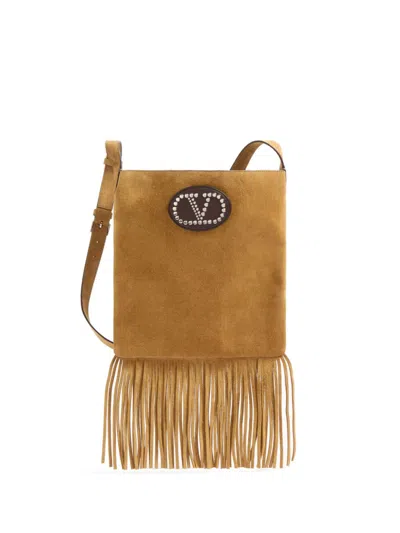 Valentino Garavani Men Nellcote Suede Leather Shoulder Bag In Multicolor
