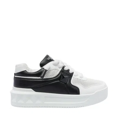 Valentino Garavani Men One Stud Xl Sneakers In Black