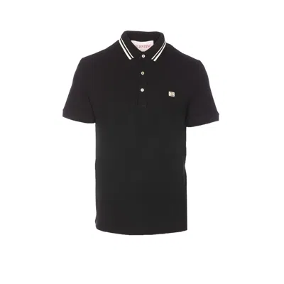 VALENTINO VALENTINO GARAVANI MEN POLO WITH VLOGO PATCH