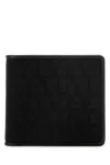 Valentino Black Toile Iconographe Wallet In Multicolor