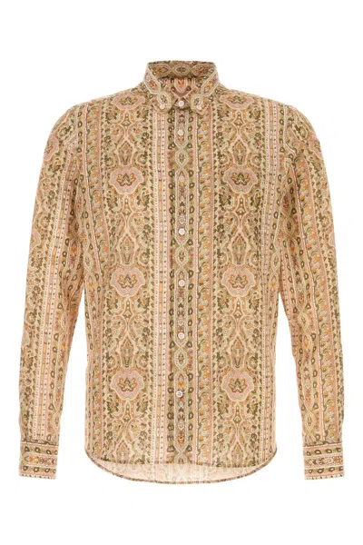 Valentino Garavani Men Printed Cotto Shirt In Multi