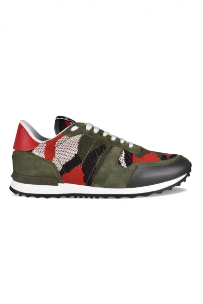 Valentino Garavani Rockrunner Camouflage-pattern Sneakers In Multi