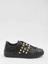 Valentino Garavani Men Rockstud Untitled Sneakers In Black