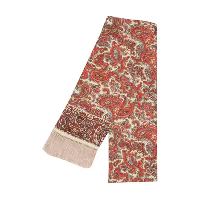 Valentino Garavani Men Silk Scarf Bandeaux In Brown