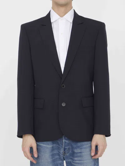 Valentino Single-breasted Jacket In Blue