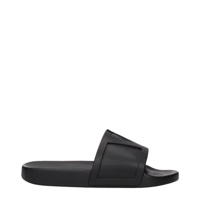 Valentino Garavani Men's Slides And Clogs Rubber Black
