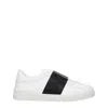 Valentino Blue Calf Leather Bos Taurus Low Top Sneakers