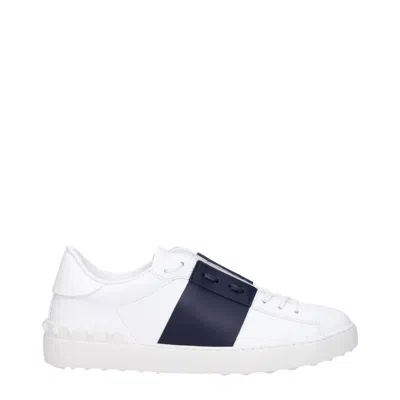 VALENTINO GARAVANI VALENTINO GARAVANI MEN'S SNEAKERS WHITE/NAVY BLUE LEATHER