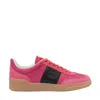 Valentino Lace-up Low-cut Casual Shoes In Pink