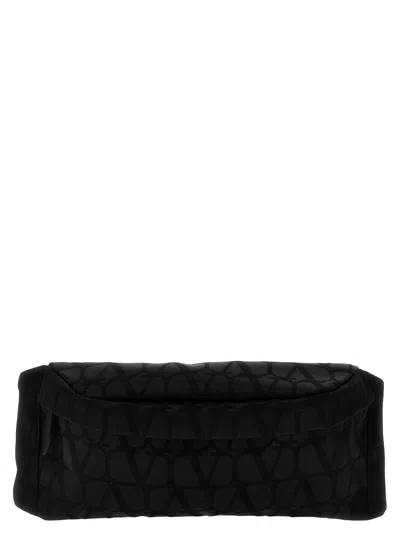 Valentino Garavani Men  'black Iconographe' Belt Bag