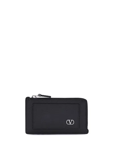 Valentino Garavani Men Vlogo Wallet In Black