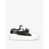Valentino One Stud Xl Low-top Sneaker In Nappa Leather And Jacquard Toile Iconographe Technical Fabric In White/blk