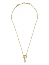 Valentino Garavani Vlogo Pearl-embellished Necklace