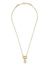 Valentino Garavani Vlogo Pearl-embellished Necklace