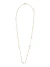 Valentino Garavani Metallic Chain-link Necklace With Adjustable Rear Closure And Vlogo Pendants In B