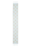Valentino Garavani Metallic Heart Jacquard Virgin Wool & Cashmere Blend Fringe Scarf In Gold