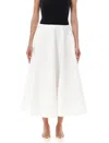 VALENTINO VALENTINO GARAVANI MIDI GODET SKIRT POPELINE