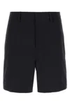 Valentino Garavani Midnight Blue Stretch Cotton Bermuda Shorts
