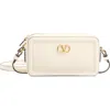 Valentino Garavani Garavani Alltime Mini Shoulder Bag In Grainy Calfskin Woman Ivory Uni In Ivory
