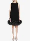 Valentino Black Sleeveless Crewneck Mini Dress