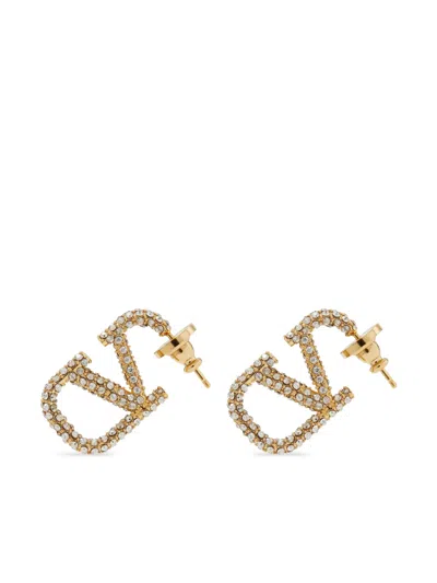 Valentino Garavani Mini Elegant Butterfthend Fastening Accessory In Oro