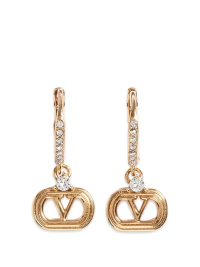 Valentino Garavani Mini Gold-tone Finish Earrings In Oro