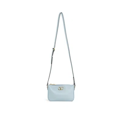 Valentino Garavani Mini Leather Shoulder Bag With Gold Metal Vlogo Plaque
