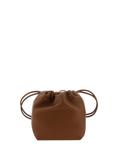 Valentino Garavani Mini Pouf Bucket Bag In Tobacco