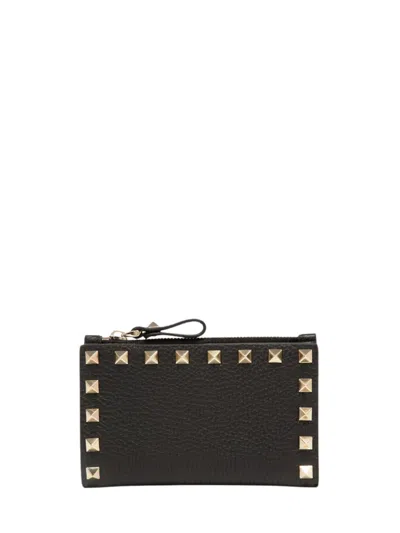 Valentino Garavani Mini Rockstud Coin Purse In Black