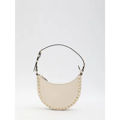 Valentino Garavani Mini Rockstud Hobo Bag In White