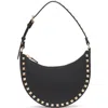 Valentino Garavani Mini Rockstud Leather Hobo Bag In Black