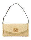 Valentino Garavani Mini Structured Handbag With Signature Detailing In Gold