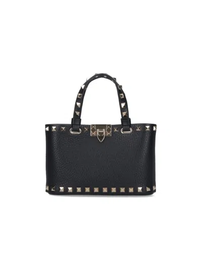 Valentino Garavani Mini Tote Bag "rockstud" – Black