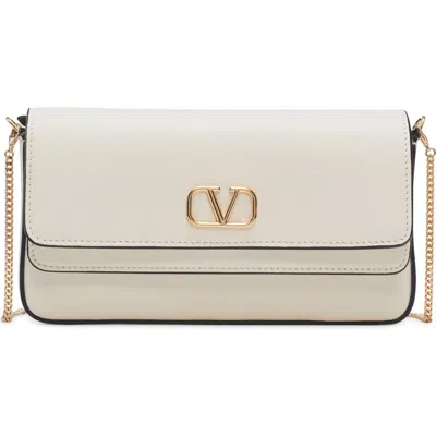 Valentino Garavani Mini Vlogo Handbag In 098 Ivory