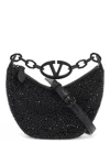 VALENTINO GARAVANI VALENTINO GARAVANI MINI VLOGO MOON BAG HOBO PURSE WITH