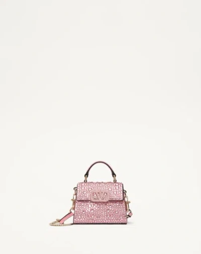 Valentino Garavani Mini Vsling Embroidered Handbag Woman Rose/bubble Uni