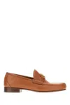 Valentino Garavani Vlogo Signature Loafers Gold-tone Hardware In Brown