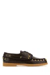 Valentino Women's Dark Leather Loafers In Brown