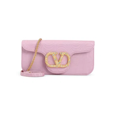 Valentino Garavani Moiré Textile Clutch Women