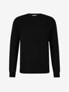 Valentino Garavani Man Sweater Black Size L Virgin Wool In Black