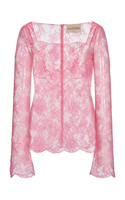 Valentino Garavani Top | Mossi | Lace In Pink