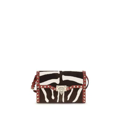 Valentino Garavani Multicolor Calf Leather Bos Taurus Shoulder Women's Bag