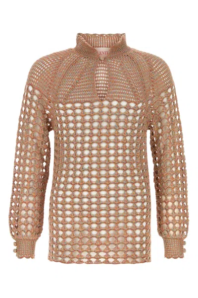 VALENTINO MAGLIONE IN CROCHET MULTICOLOR   UOMO