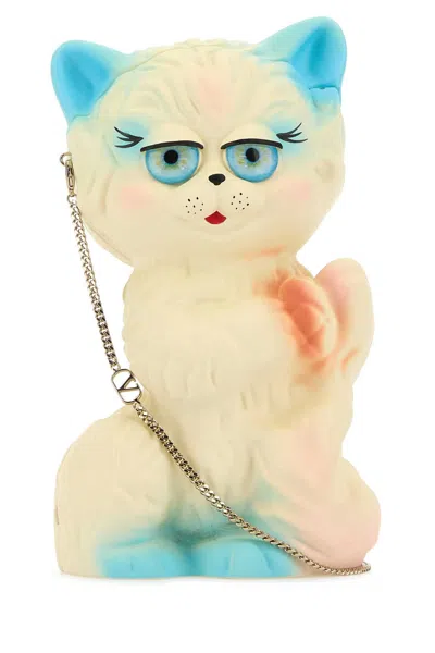 クラッチバッグ VALENTINO MULTICOLOR NYLON LE CHAT DE LA MAISON CLUTCH Valentino Garavani Multicolor Nylon Le Chat De La Maison